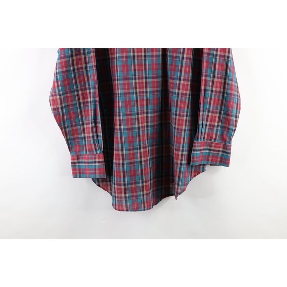 Vintage 90s Streetwear Mens Size Large Western Pearl Snap Button Shirt Plaid - Picture 8 of 8